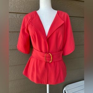 ELLEN TRACY dresses Elegant blazer with belt short sleeves Women’s Size 6